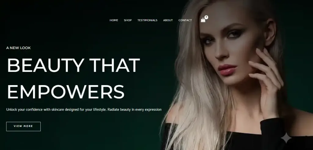 business website cost in 2026 cosmetic website